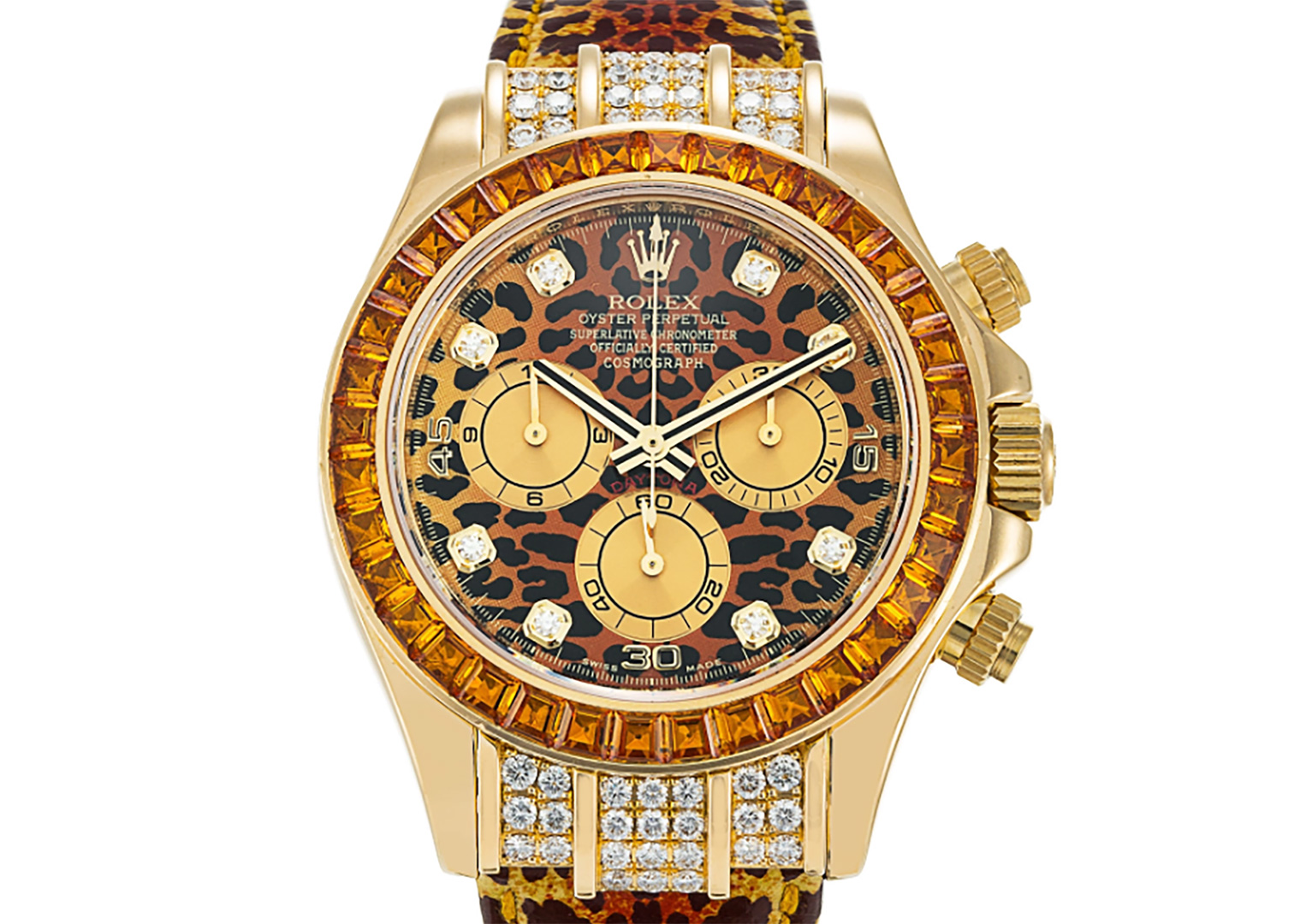 The Daytona "Leopard" is one of the most flamboyant Rolex models ever made