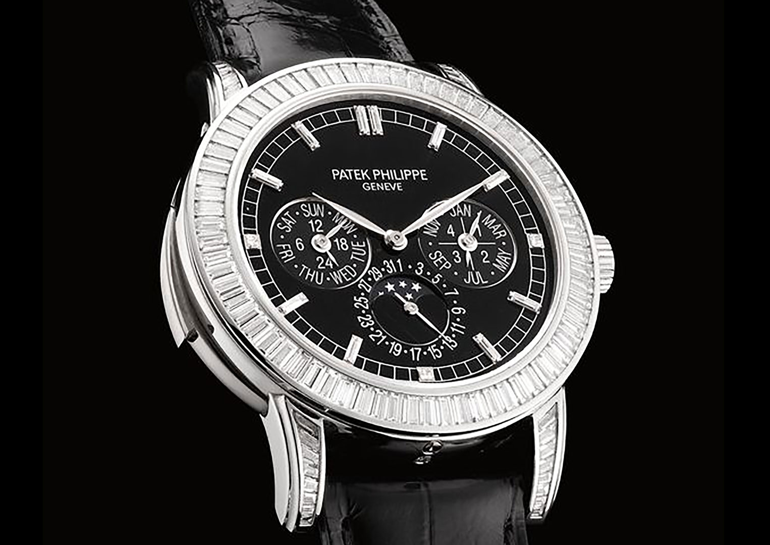 The Patek Philippe reference 5073P in platinum is sought-after among serious collectors of the brand. Image courtesy of Phillips